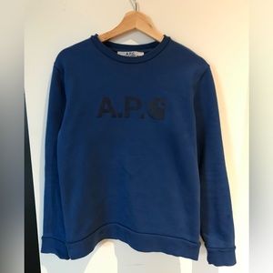 Carhartt WIP by APC sweatshirt in blue. Great condition.